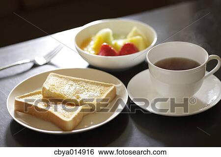 Breakfast on a table View Large Photo Image Stock Photograph - Breakfast on a table. Fotosearch