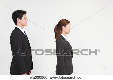 Stock Image - Japanese business people. Fotosearch