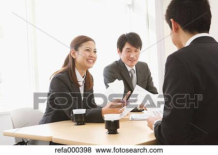 Japanese business people View Large Photo Image Stock Photo - Japanese business people. Fotosearch