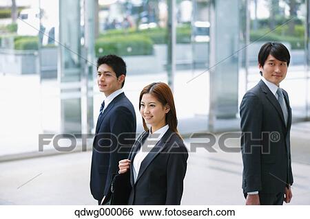 Japanese business people View Large Photo Image Stock Photograph - Japanese business people. Fotosearch