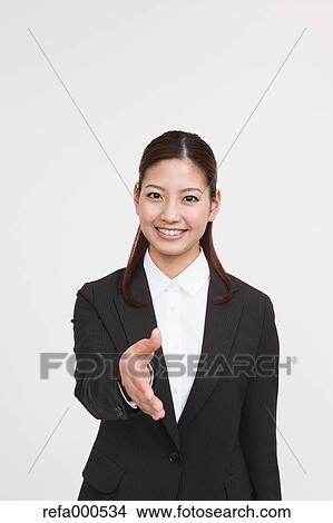 Picture - Japanese business woman. Fotosearch