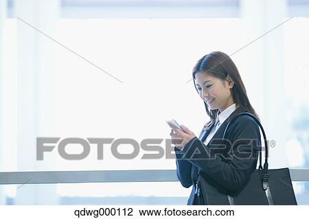 Stock Image - Japanese business woman. Fotosearch