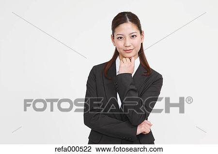Stock Image - Japanese business woman. Fotosearch