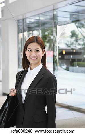 Stock Photograph - Japanese business woman. Fotosearch