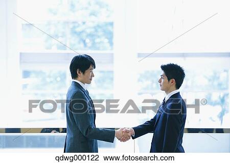 Stock Image - Japanese businessmen. Fotosearch
