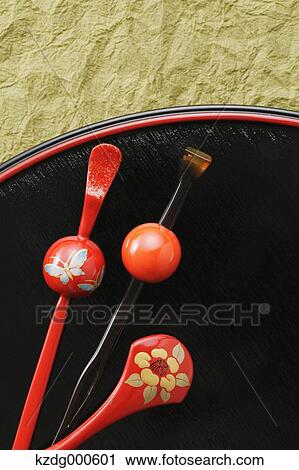 Japanese ornamental accessories View Large Photo Image Stock Image - Japanese ornamental accessories. Fotosearch