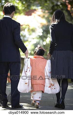 Stock Image - Japanese Seven-Five-Three ceremony. Fotosearch