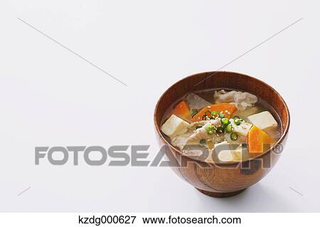 Japanese style Miso Soup View Large Photo Image Stock Photo - Japanese style Miso Soup. Fotosearch