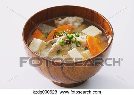 Stock Photo - Japanese style Miso Soup. Fotosearch