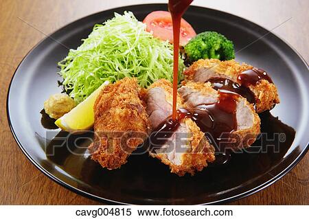Japanese style pork cutlet View Large Photo Image Stock Photography - Japanese style pork cutlet. Fotosearch