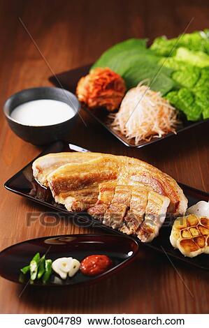 Korean style Samgyeopsal View Large Photo Image Stock Photo - Korean style Samgyeopsal. Fotosearch