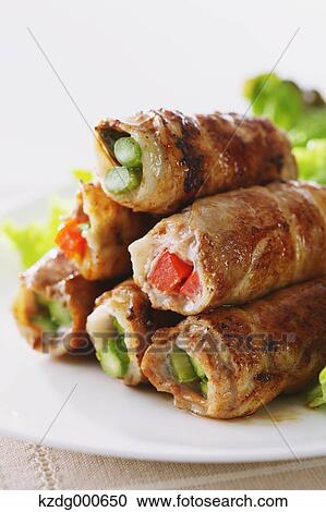 Meat rolls View Large Photo Image Stock Image - Meat rolls. Fotosearch