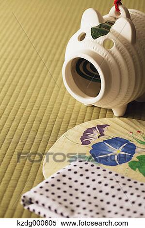 Stock Photography - Pig shaped mosquito coil. Fotosearch