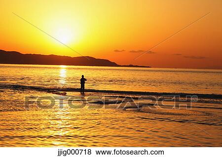 Sea at sunset in Chiba Prefecture, Japan View Large Photo Image Stock Photo - Sea at sunset in Chiba Prefecture, Japan. Fotosearch