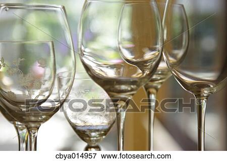 Wine glasses View Large Photo Image Stock Photo - Wine glasses. Fotosearch