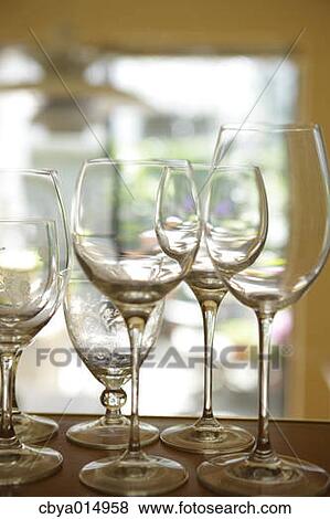 Wine glasses View Large Photo Image Stock Photo - Wine glasses. Fotosearch