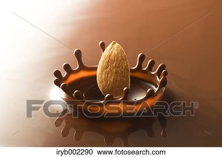 Almond and chocolate crown View Large Photo Image Stock Image - Almond and chocolate crown. Fotosearch