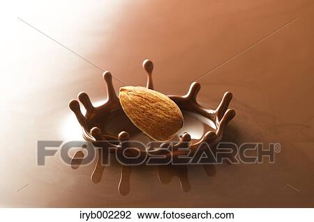 Almond and chocolate crown View Large Photo Image Stock Image - Almond and chocolate crown. Fotosearch