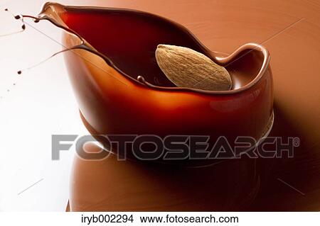 Picture - Almond and chocolate. Fotosearch