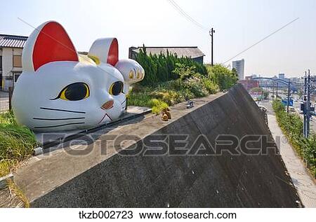 Beckoning Cat, Aichi Prefecture View Large Photo Image Stock Image - Beckoning Cat, Aichi Prefecture. Fotosearch