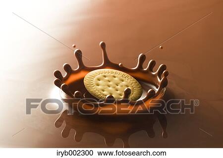 Biscuit and chocolate crown View Large Photo Image Stock Image - Biscuit and chocolate crown. Fotosearch