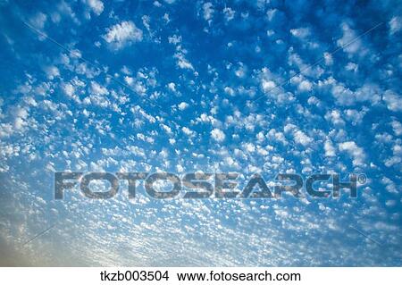 Blue sky with clouds View Large Photo Image Picture - Blue sky with clouds. Fotosearch