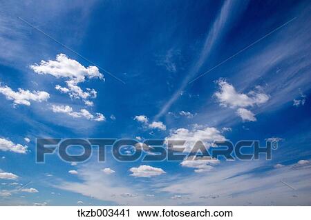 Stock Image - Blue sky with clouds. Fotosearch