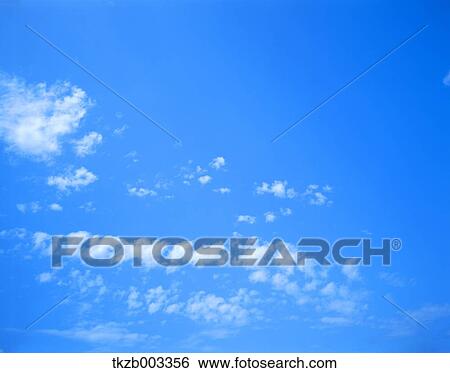 Blue sky with clouds View Large Photo Image Stock Photograph - Blue sky with clouds. Fotosearch