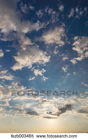 Stock Photography - Blue sky with clouds. Fotosearch