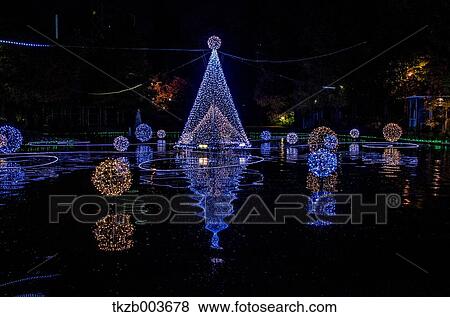 Christmas illuminations at night, Aichi Prefecture View Large Photo Image Stock Photo - Christmas illuminations at night, Aichi Prefecture. Fotosearch