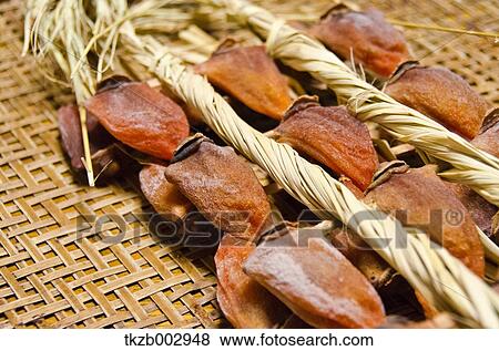 Dried persimmon View Large Photo Image Stock Photo - Dried persimmon. Fotosearch