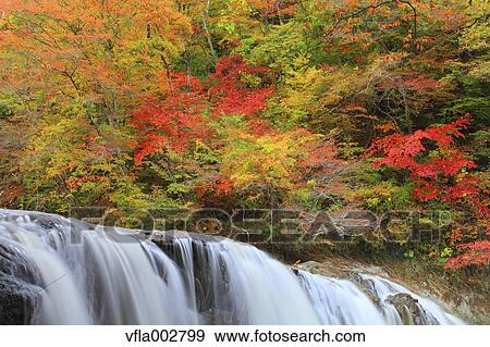Stock Photo - Fudou Waterfall, Miyagi Prefecture. Fotosearch