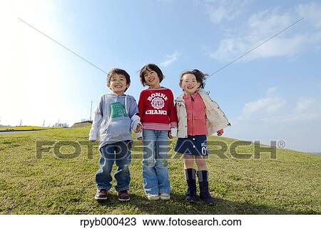Stock Image - Japanese kids. Fotosearch