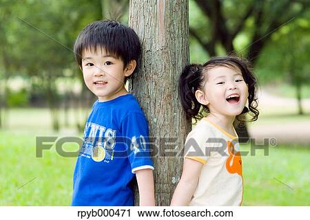 Stock Image - Japanese kids. Fotosearch