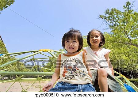 Stock Image - Japanese kids. Fotosearch