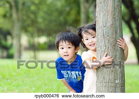 Stock Photograph - Japanese kids. Fotosearch