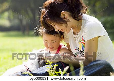 Japanese mother and daughter View Large Photo Image Stock Image - Japanese mother and daughter. Fotosearch