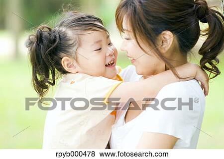 Stock Photo - Japanese mother and daughter. Fotosearch