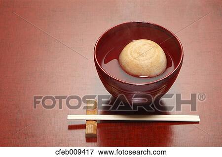 Stock Photo - Japanese style red beans soup. Fotosearch