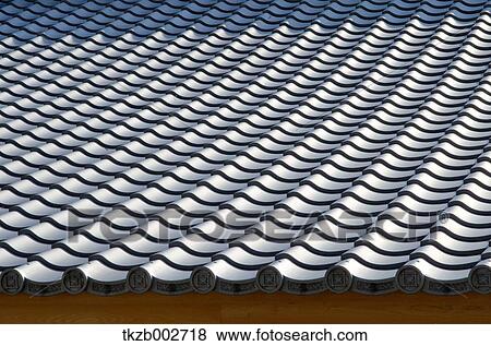 Japanese style tiled roof View Large Photo Image Stock Photo - Japanese style tiled roof. Fotosearch