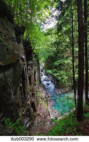 Kannon Waterfall, Gifu Prefecture View Large Photo Image Stock Image - Kannon Waterfall, Gifu Prefecture. Fotosearch