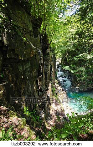 Kannon Waterfall, Gifu Prefecture View Large Photo Image Stock Image - Kannon Waterfall, Gifu Prefecture. Fotosearch