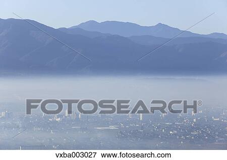 Kofu Basin, Yamanashi Prefecture View Large Photo Image Stock Photo - Kofu Basin, Yamanashi Prefecture. Fotosearch