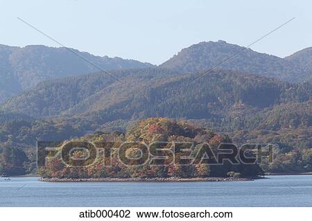 Lake, Fukushima Prefecture View Large Photo Image Stock Image - Lake, Fukushima Prefecture. Fotosearch