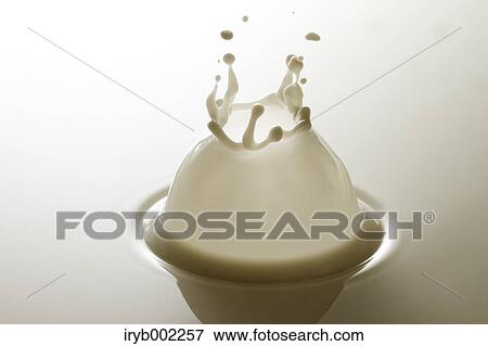 Milk crown View Large Photo Image Stock Photo - Milk crown. Fotosearch