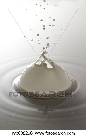 Milk crown View Large Photo Image Stock Photo - Milk crown. Fotosearch