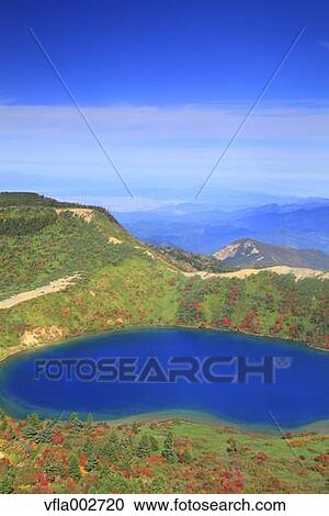 Stock Image - Mount Issaikyo, Fukushima Prefecture. Fotosearch