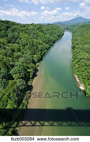 Picture - Nakatsu river, Gifu Prefecture. Fotosearch