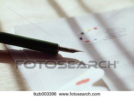 Stock Photograph - Pen and paper. Fotosearch