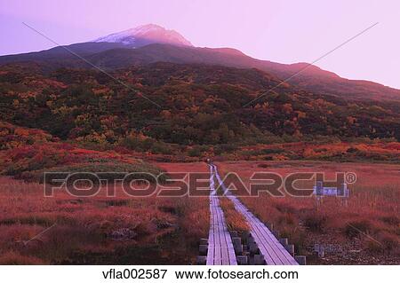 Stock Photo - Ryugahara Wetlands, Akita Prefecture. Fotosearch